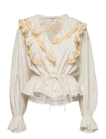Ciara Blouse White Notes Du Nord