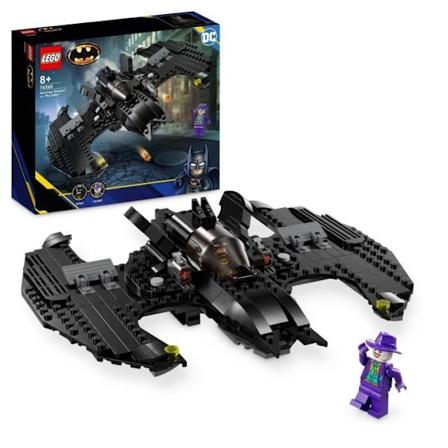 LEGO DC 76265 Batwing: Batman vs. the Joker, ikoninen lentokonelelu vuoden 1989 elokuvasta kahdella minihahmolla Svart