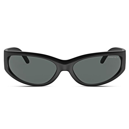 Ochelari de soare curbați, negri | Arnette 0AN4302 pentru bărbați - Ochelari de soare cu lentile polarizate