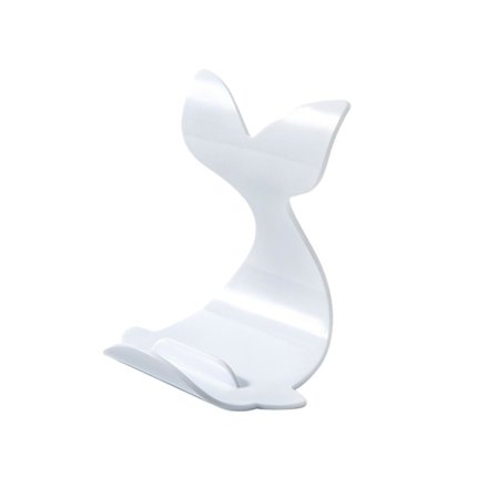 Mobiltelefonhållare Stabilt Stöd Horisontell Och Vertikal Växling Surfplatta Tecknad Val Lat Skrivbord Telefonhållare Mobiltelefontillbehör Vit