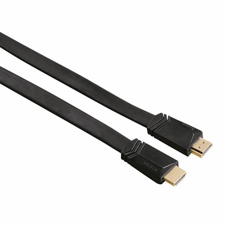 Kabel HDMI Ethernet Platt Svart 1.5m