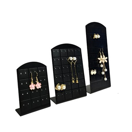 Korvakorujen esittelyteline - Koruteline - Musta 12 paria, 24 paria, 36 paria, Musta