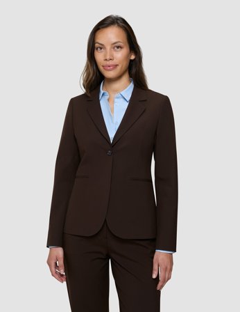 Shaping New Tomorrow - Damen - Essential Fitted Blazer - Espresso - Fitted - Größe XS