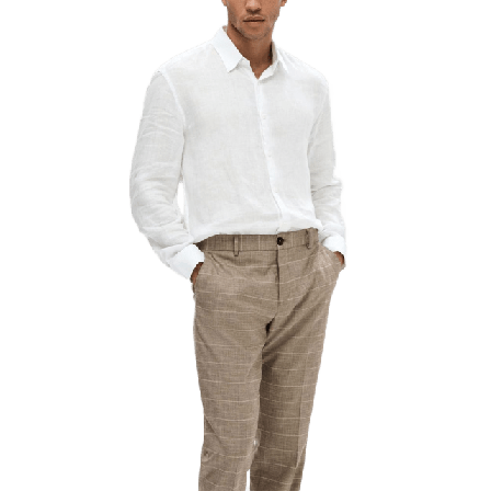 Selected Homme Linneskjorta Regular Fit KYLIAN Skjortor Herr Vit S