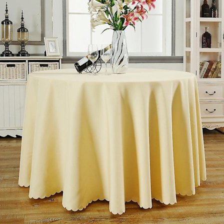 Bordduk, duk, bordlinned, bordklede, rund duk, lett å rengjøre bordduk for hjem, restaurant, middagsselskap