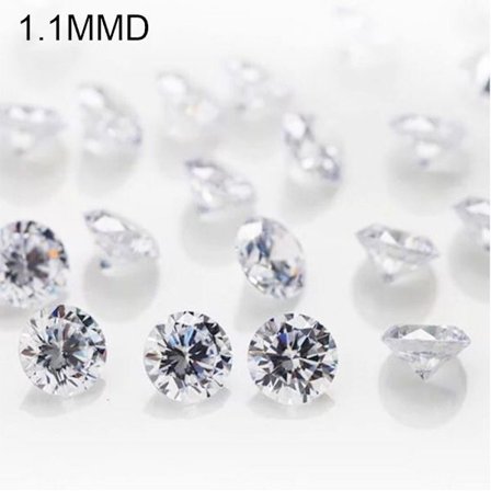 Ægte Moissanite Diamant Mossanite Løs Sten 1.1MMD 1.1MMD