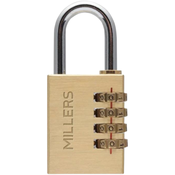 Kombinationshänglås Mässing