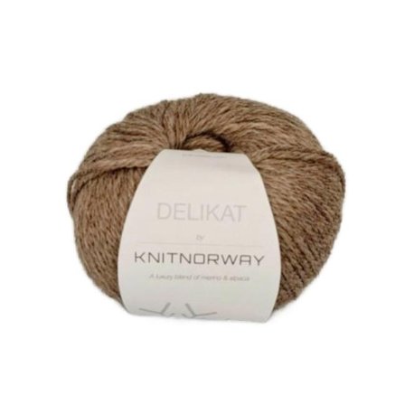 Knit Norway Garn Delikat Light-Brown 518, 50g