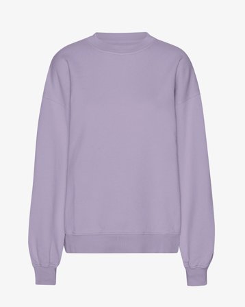 Organic Oversized Crew - Purple Jade M