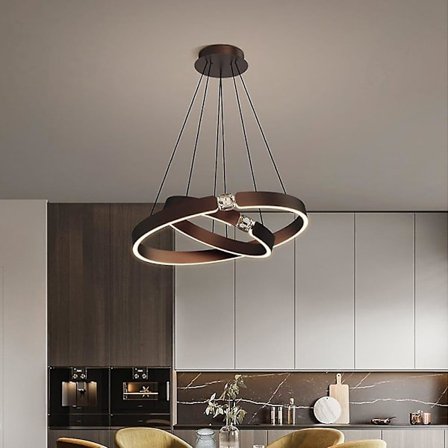 LED-riipusvalaisin 60 cm, lyhtydesign, metalli, moderni, 220-240v