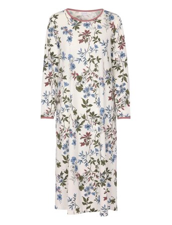 Nightdress Long Sl White Damella Of Sweden