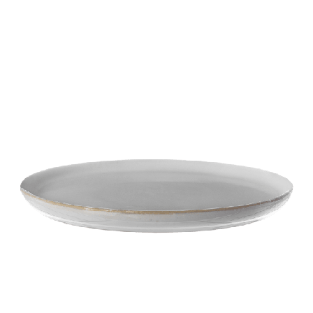 ERNST Assiett stengods Mattallrikar Vit d20 h2 cm