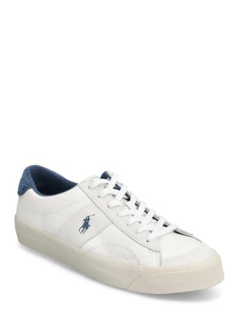 Sayer Leather-Suede Sneaker Matalavartiset Sneakerit Tennarit White Polo Ralph Lauren