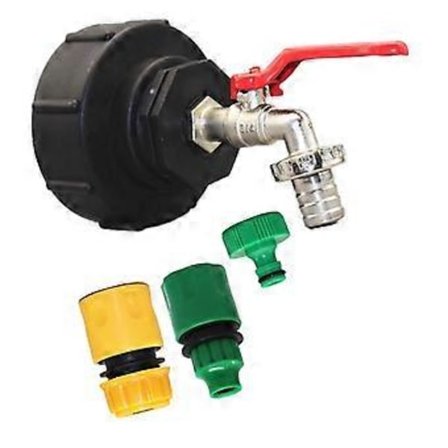 IBC-tyhjennyshana 3/4 tuumaa IBC-sovitin S100x8 messinki IBC-palloventtiili tyhjennyshana sadetynnyri säiliötarvikkeet-XF12-