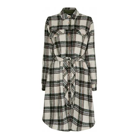 Btfcph, Check Shirt Jacket Long Jackets 400017 Wit, Dames, Maat:M,polyester,print
