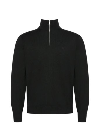 Ls 100% Merino Qz 14Gg Black Calvin Klein