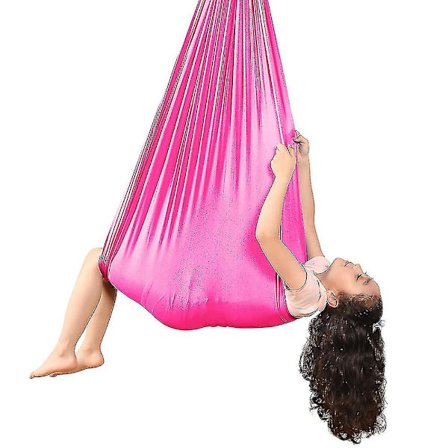 Børne Aerial Yoga Hængekøje 100% Nylon Elastisk Anti-tyngdekraft Gynge Til Indendørs/Udendørs Børn Sensorisk Træning Hængestol 280*100cm KIO