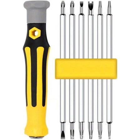 Ruuvimeisselisarja 4-osainen 12-in-1 ruuvimeisselisarja, monikäyttöinen kolmionmuotoinen Y-tyypin U-tyypin ruuvimeisseli kotitalouskäyttöön