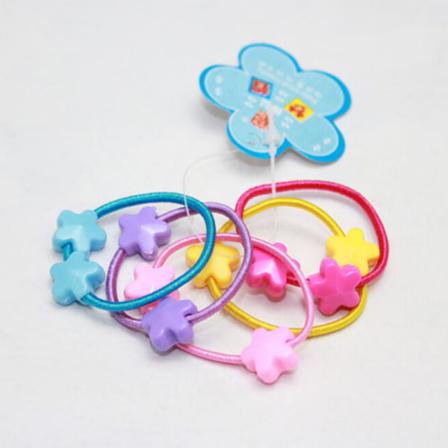 50 Pcs Assorted Elastic Rubber Hair Rope Band Ponytail Holder F