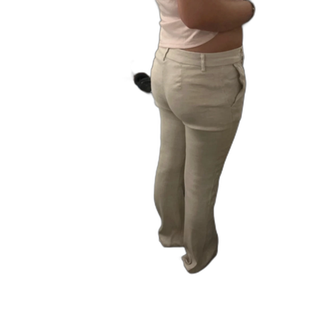 Lågmidjade linnebyxor