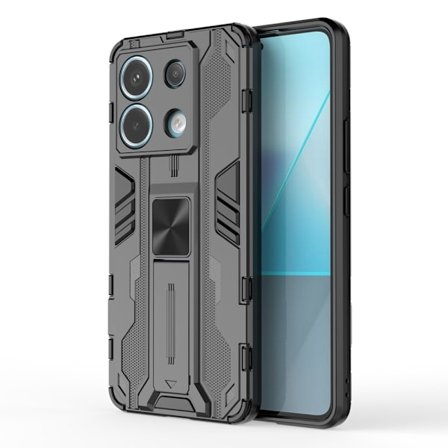 SKALO Xiaomi Redmi Note 13 Pro 5G Hybrid BIBERCAS Suojakuori - Musta