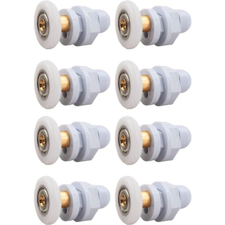 ING 8-delt (25 mm diameter) skyvedør - dusjkabinett hjul - skyvedør opphengsskiver