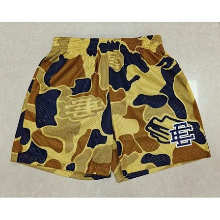 Treningsshorts for menn, strandbukser, basketballtreningsbukser, street trend-joggebukser, pustende mesh-shorts for menn