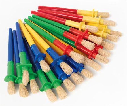 PLAYBOX Barnpensel 10 mm 24/fp - Lyreco - Skola och förskola - Målarfärg och tillbehör - Penslar