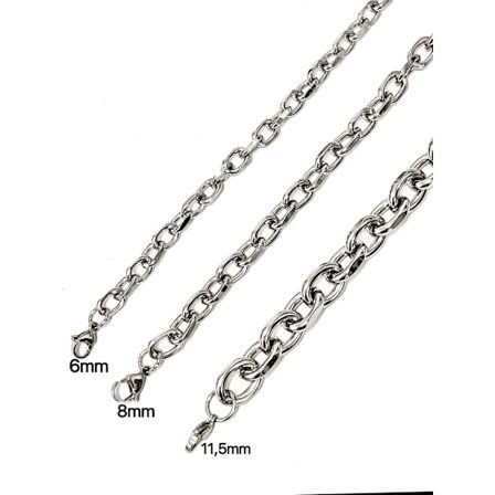 Ankarlänk armband i Rostfritt Stål som håller färgen livet ut