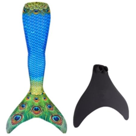 Adult Reinforced Mermaid Tail For Swimming, Monofin Included