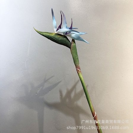 Paradis Fugl Blomst Enkelt Stilk Kunstig Blomst Boligindretning Blød Gummi Simulationsblomst