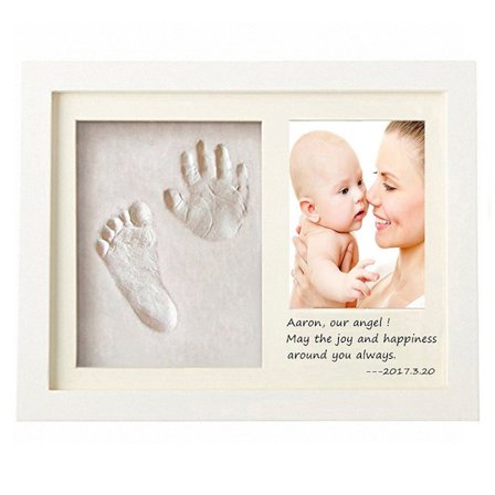 Baby Handprint och Footprint Makers Kit Keepsake för nyfödda pojkar och flickor,