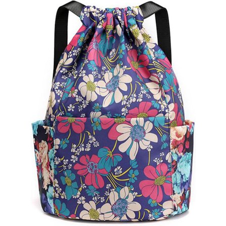 Gymposer med snøring, vanntett svømmepose med snøring, treningsposer for barn, store reisestrandskoletasker sportssekker for shoppingyoga