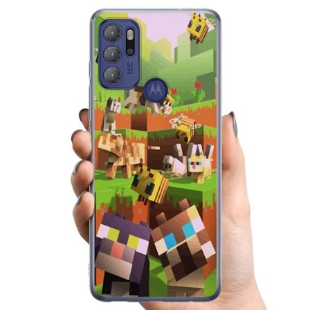 Yhteensopiva Puhelinkuori Motorola Motorola Moto G60S MineCraft