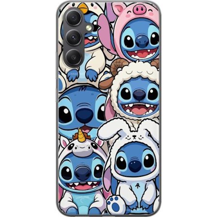 Yhteensopiva Puhelinkuori Samsung Galaxy A35 Stitch Disney Lilo Stitch sininen alien suloinen hahmo