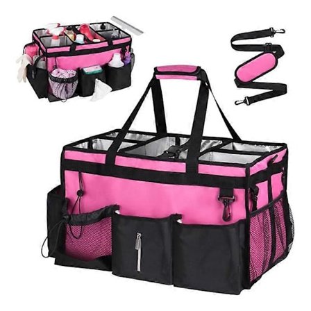 Erityinen säilytyslaatikko siivoukseen, puettava ylisuuri siivouskassi, siivoustarvikkeiden säilytyshihna, säädettävä olkahihna