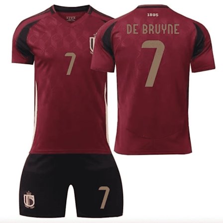 Premium Belgia drakt, De Bruyne drakt, Belgia fotballdrakt, De Bruyne, Euro 2024, EM, Fanshop, Offisielt lag