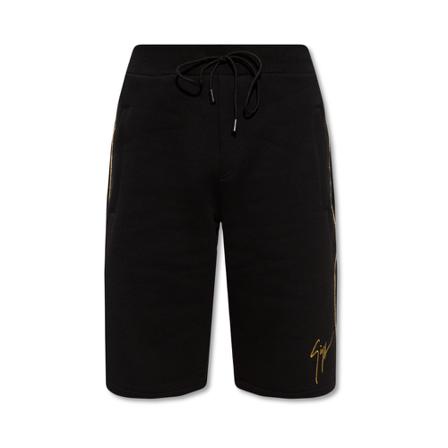 Giuseppe Zanotti Shorts with logo Sort, Herre Chino Shorts