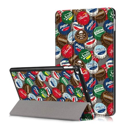 iPad Mini (2019) Treviks läderfodral med mönster - Klassiska Kapsyler