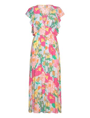 Yaslullah Ss Ankle Dress S. - Show Dresses Summer Dresses Rosa YAS*Betinget Tilbud