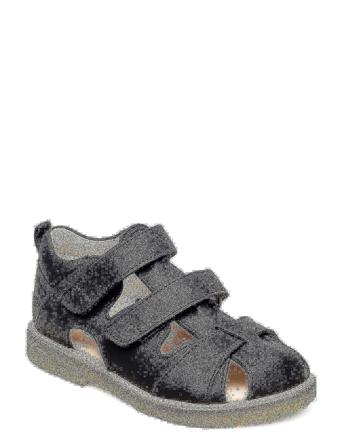 Sandals - Flat - Closed Toe - Shoes Summer Shoes Sandals Svart ANGULUS