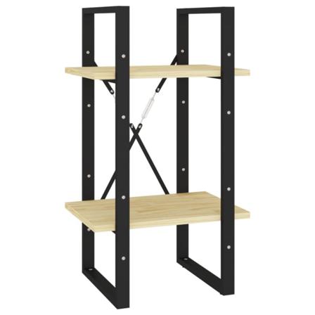 Vidaxl Bokhylla 2 Hyllplan 40x30x70 Cm Massiv Furu Brun