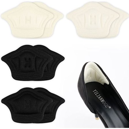 4 par hælpuder til løse sko, hælgreb svamp hæl puder sko hælholder puder selvklæbende hælbeskyttere til justering af skostørrelse, undgå