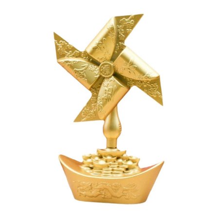 Ingot Sejlbåd Statue Kunstværk Feng Shui Figur til Skab Hylde Bordplade