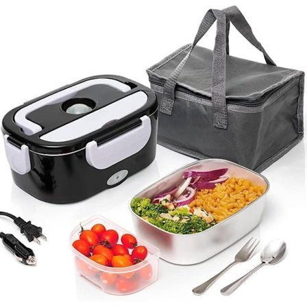 1,5L Rustfri Elektrisk Madkasse 12/24v / 110/220v Bil Lastbil Kontor 80W