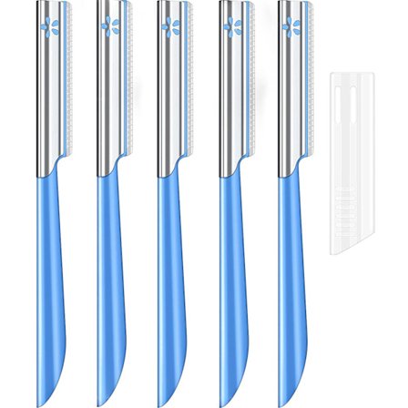 Ansiktsbarberhøvel for kvinner for hårfjerning - Dermaplaning-verktøy Peach Fuzz Trimmer, Fine Hair Remover Øyenbrynsbarberhøvler og Dermaplane 