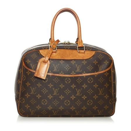 Louis Vuitton Vintage Louis Vuitton Deauville , Bruin , Dames , Maat: ONE Size Vintage Tassen