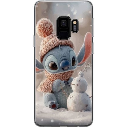 Yhteensopiva Puhelinkuori Samsung Galaxy S9 Stitch rakentaa lumimiestä talvi söpö joulu kawaii lumi viihtyisä lämmin kohtaus hahmo taide loma ihastutt