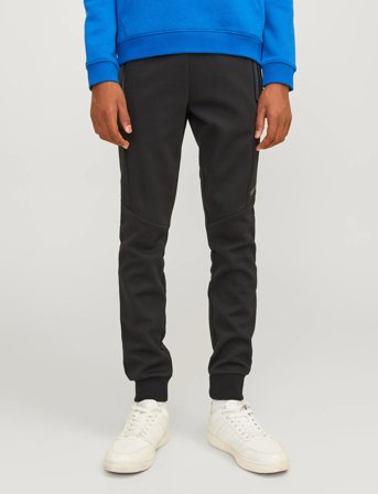 Jack & Jones Jpstwill Jjfusion Sweat Pnts Nb Noos Jnr - Black - 164