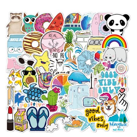 50 klistermærker klistermærker - Dyremotiver - Tegneserie - Decals